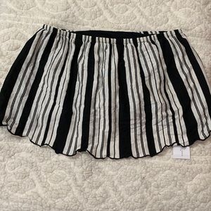 American Eagle Loose Black/White striped Tube Top, Size XS